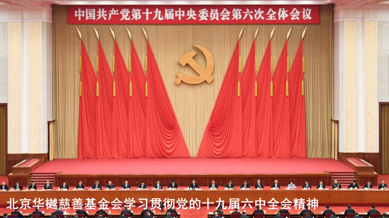 北京华樾慈善基金会学习贯彻党的十九届六中全会精神