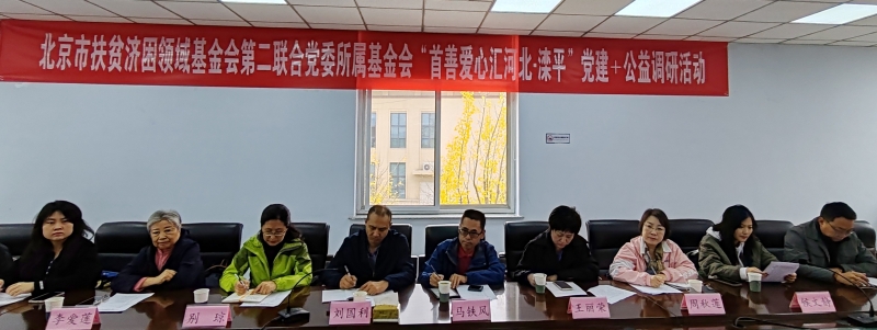 北京华樾慈善基金会参加“首善爱心汇河北·滦平”党建+公益调研活动